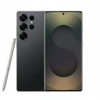 Close-up of the quad rear camera cluster on Samsung Galaxy S25 Ultra 5G Titanium, showing 200MP branding.