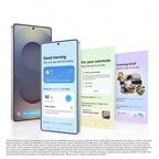 Lineup of four Samsung Galaxy S25 Ultra 5G phones in Titanium Black, Gray, Silverblue and Whitesilver, displaying all colour options.