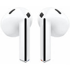 Samsung Galaxy Buds 3 R530 White earbuds placed inside their charging case.