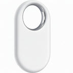 Samsung SmartTag2 White displayed flat highlighting slim profile