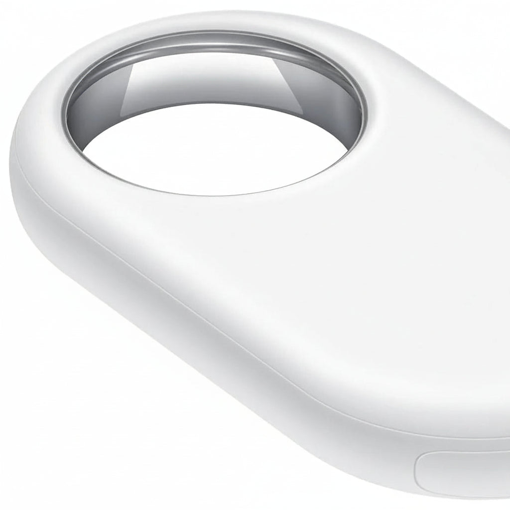 Galaxy SmartTag2 White showing compact ring-ready design