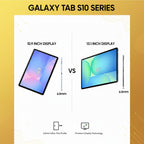Samsung Galaxy Tab S10 FE+ Plus Gray used for video call with 12MP front camera

