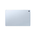 Samsung Galaxy Tab S10 FE+ Plus Light Blue with S Pen writing on screen in Samsung Notes.
