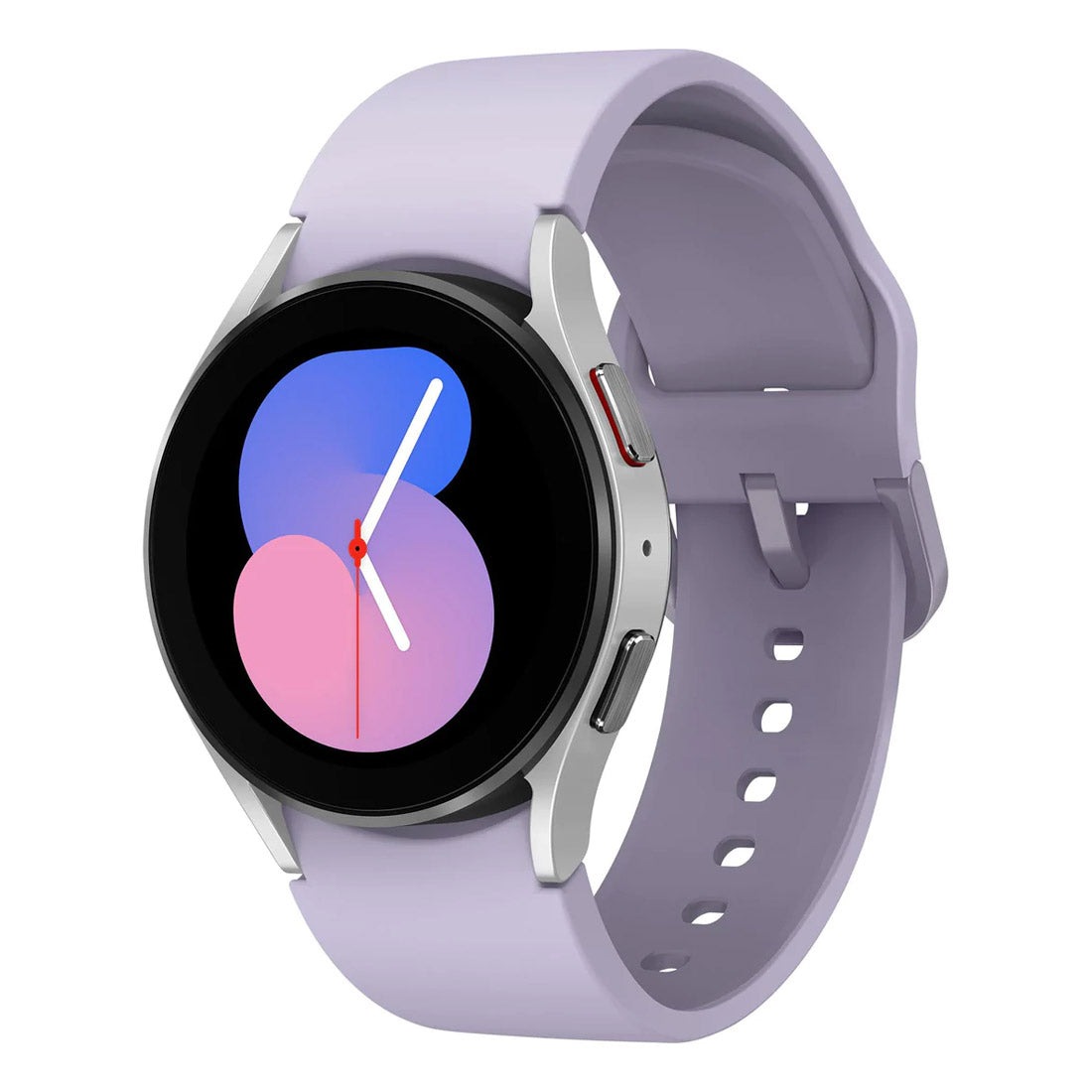 Samsung Galaxy Watch5 40mm LTE Silver Case with Purple Sport Band (Refurbished) Grade-A