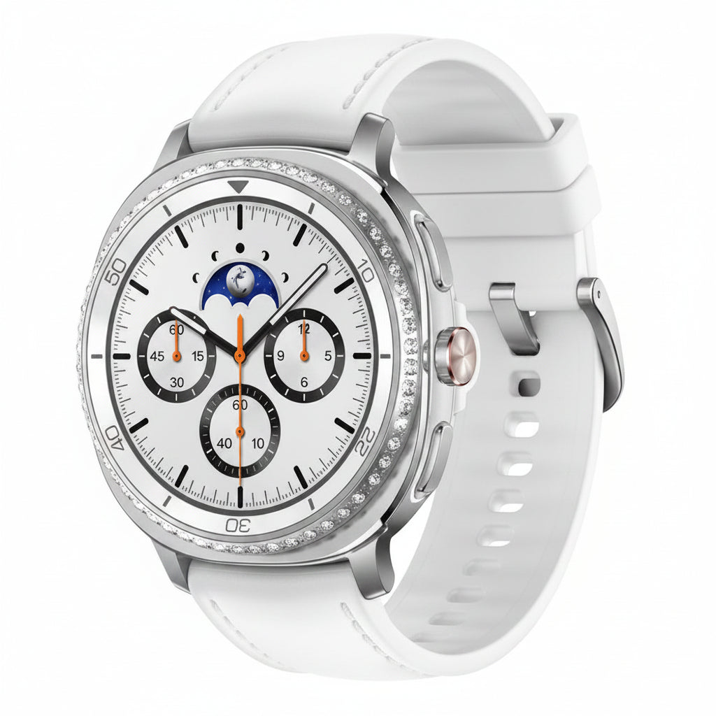 Samsung Galaxy Watch8 Classic Bluetooth - 46mm - Black, White - Acceptable - Refurbished - White