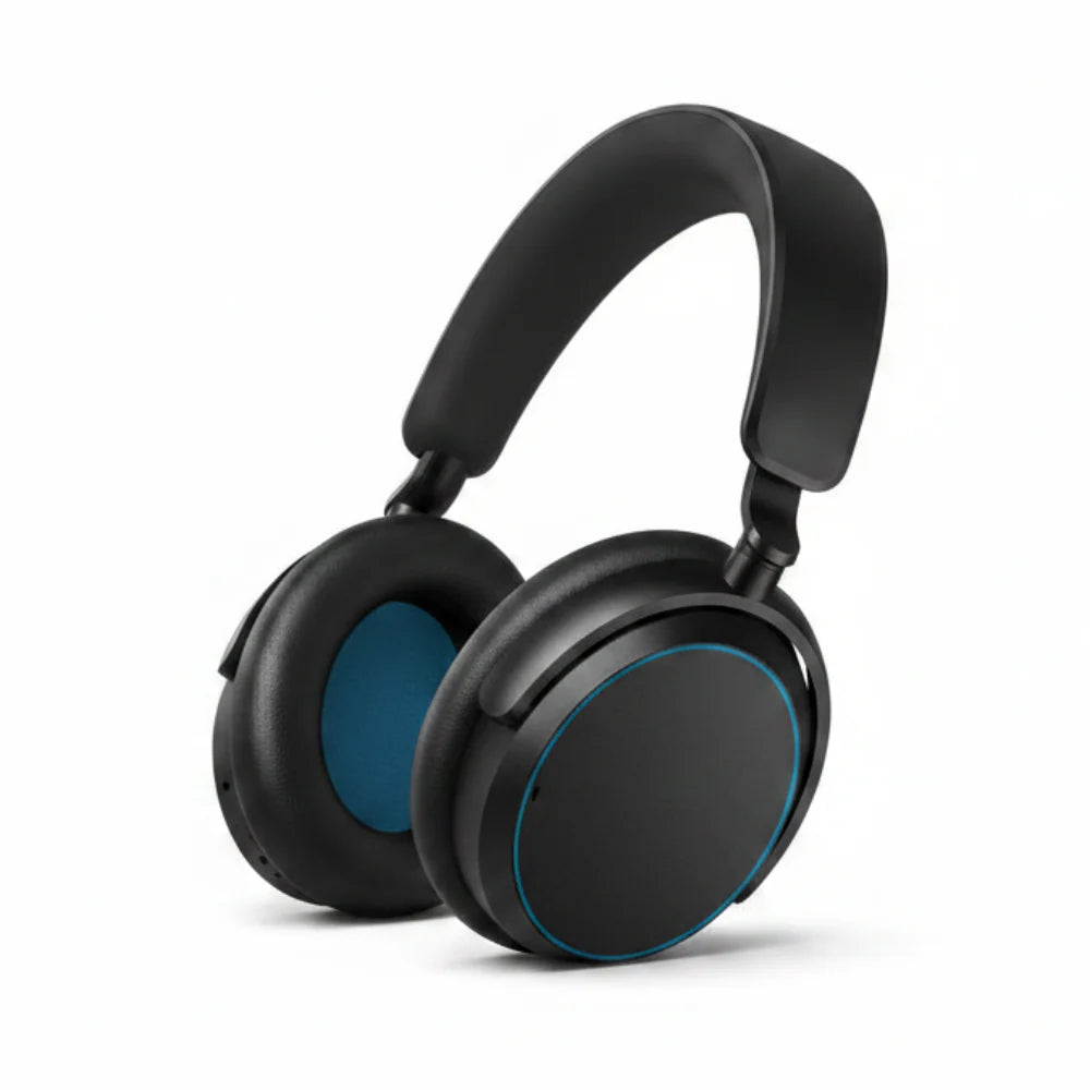 Sennheiser ACCENTUM Wireless Headphones - Black, White,Blue, Taupe - Hybrid ANC - Blue