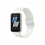 Galaxy Fit3 fitness tracker showing stress monitoring screen and breathing guide

