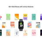 Samsung Galaxy Fit3 watch showing weather and calendar complications on watch face

