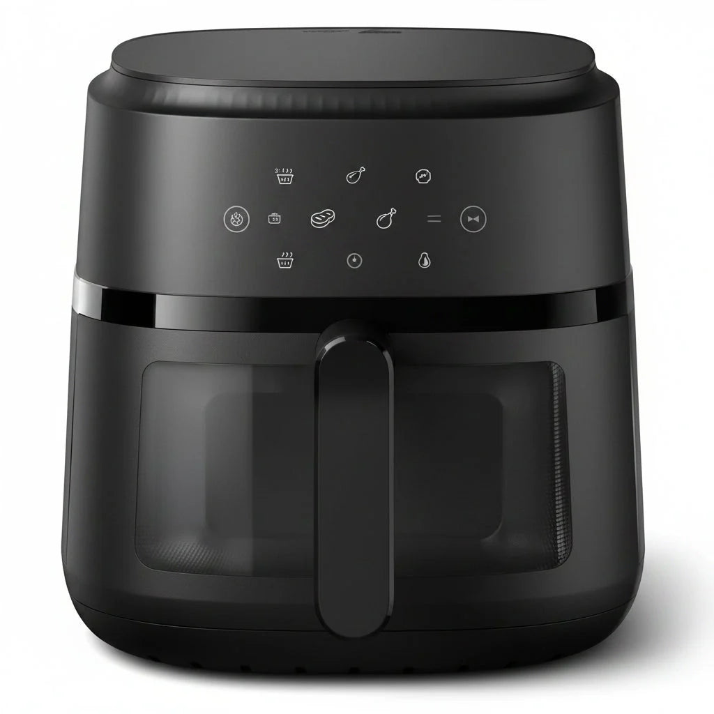 Philips Airfryer 2000 Series 6.2L Black – Large Capacity Healthy Air Fryer - Pristine - Refurbished Philips