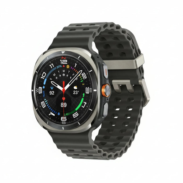 Close‑up of Quick Button on Galaxy Watch Ultra 47mm configured to launch multisport mode.