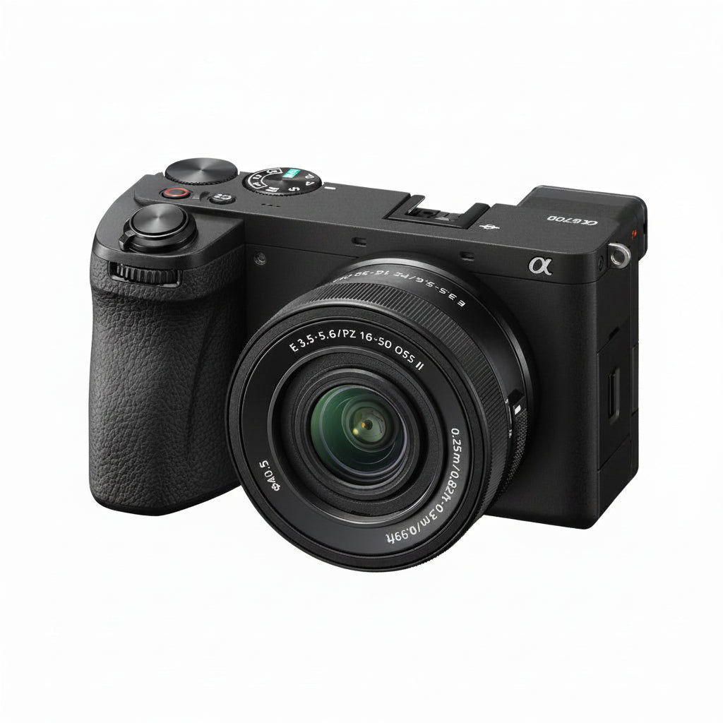 Sony A6700 Mirrorless Camera Kit with 16-50mm II Power-Zoom Lens – 26MP APS-C, 4K120p Video,