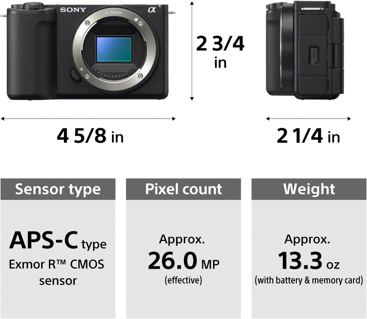 Sony ZV-E10 II Mirrorless Camera with 16-50mm Lens (ZV-E10M2K) – Black