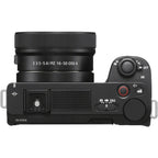 Sony ZV-E10 Mirrorless Camera with 16-50mm Lens (ILCZV-E10L) – 24.2MP APS-C, 4K Video, Black SONY