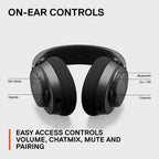 SteelSeries Arctis Nova 7 Wireless USB-C Gaming Headset - Multi-Platform (PC, PlayStation, Switch, Android), Bluetooth, 38-Hour Battery, Fast Charging, Noise-Cancelling Gen 2 Mic