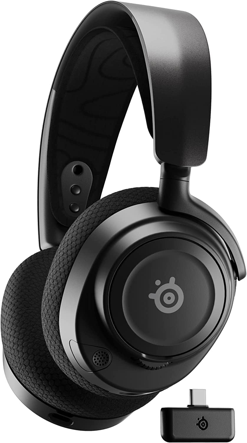 SteelSeries Arctis Nova 7 Wireless USB-C Gaming Headset - Multi-Platform (PC, PlayStation, Switch, Android), Bluetooth, 38-Hour Battery, Fast Charging, Noise-Cancelling Gen 2 Mic