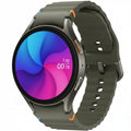 Samsung Galaxy Watch7 44mm Green showing sleep tracking summary on watch screen

