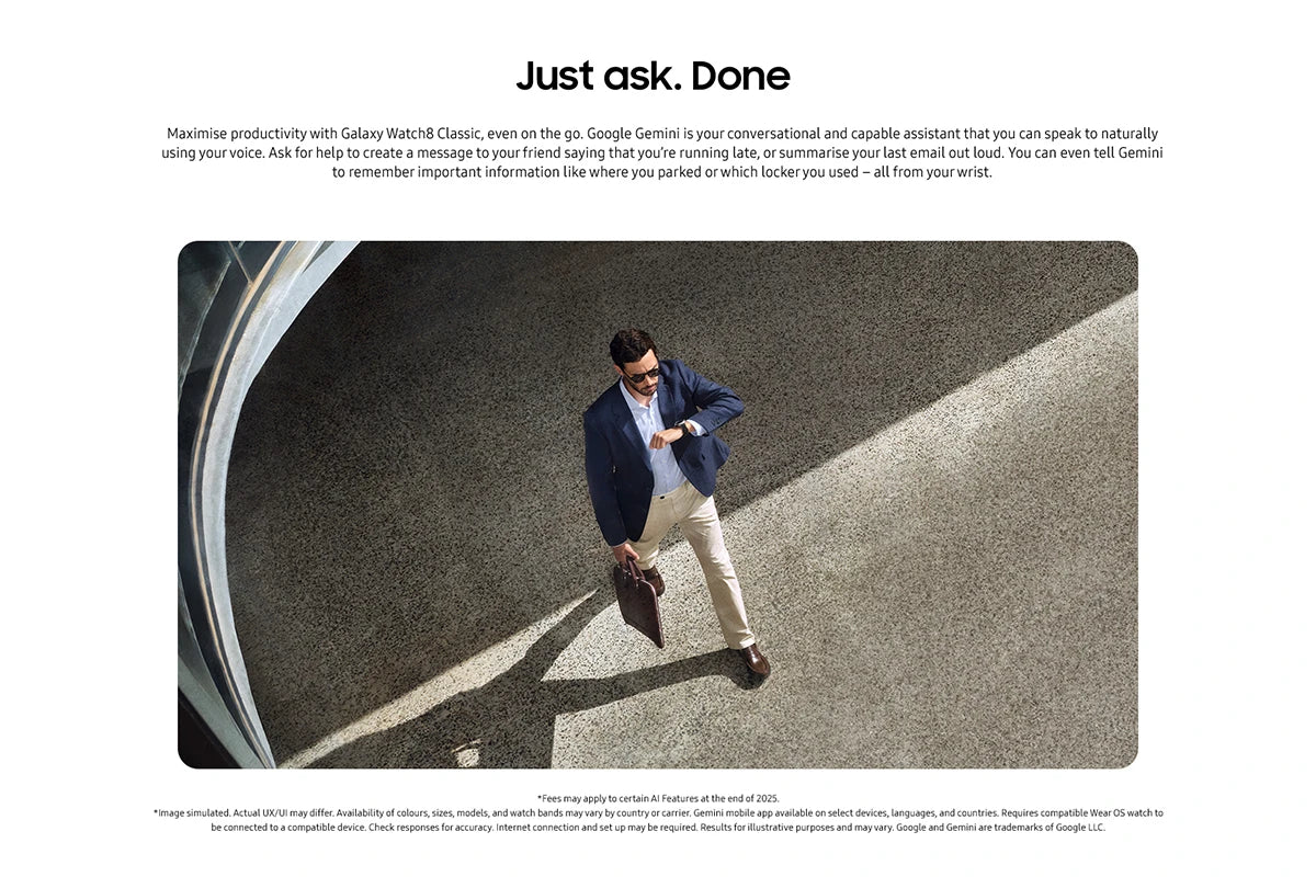 Galaxy Watch8 Classic 46mm Black close-up of side buttons and microphone opening

