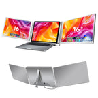 16 inch Trifold Portable Monitor 1080P IPS FHD Laptop Screen Extender For Laptop - Space Grey (AU Version) Trion