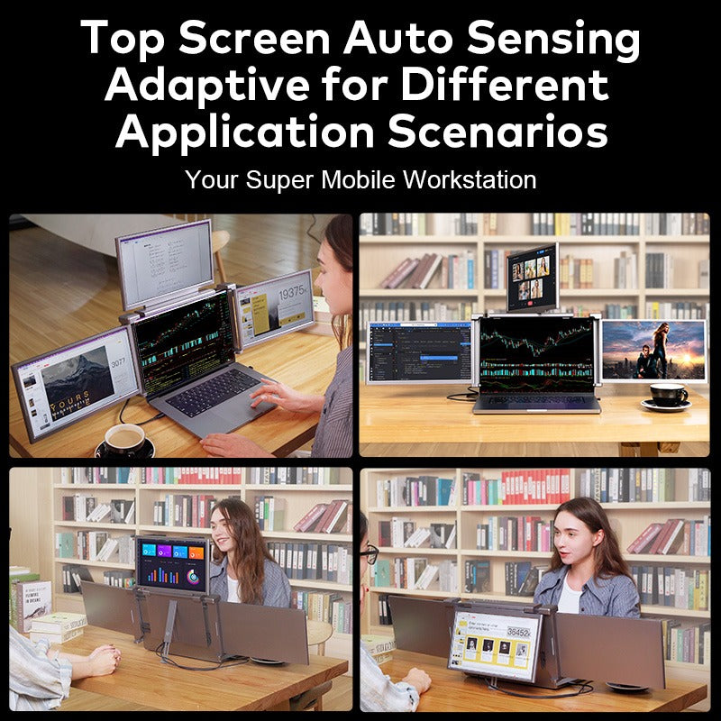 Close‑up of on‑screen display menu on Trion 14" FHD panel adjusting brightness and colour settings.