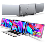 15 inch Trifold Portable Monitor 1080P IPS FHD Laptop Screen Extender For Laptop - Space Grey ( AU Version )