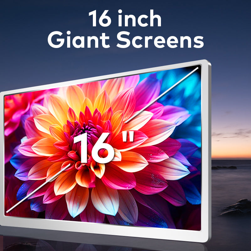 Trion 16" FHD Portable Monitor Quad Screen with One-Cable Triple Display Screen Extender for Laptops (Win10+, Mac M1/M2/M3) (AU Version) - Acceptable - Refurbished
