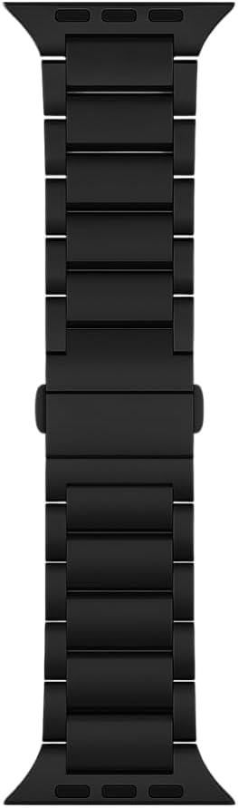 Metal Strap 3-Bead Premium Compatible Band for Apple Watch Series - Black / 38/40/41/42S10MM