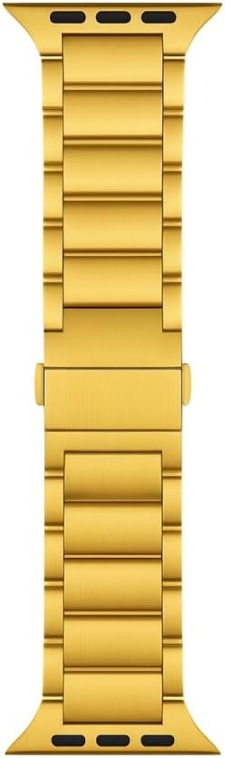 Metal Strap 3-Bead Premium Compatible Band for Apple Watch Series - Gold / 38/40/41/42S10MM