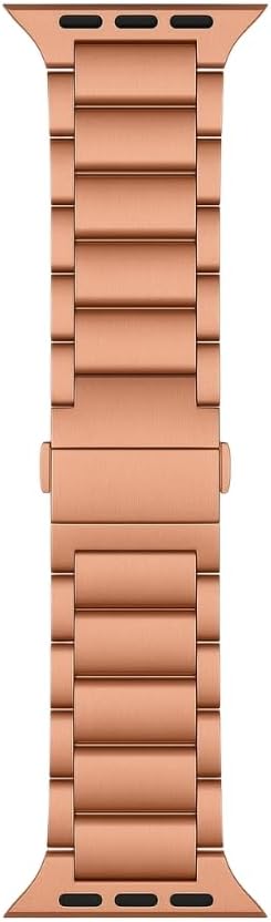 Metal Strap 3-Bead Premium Compatible Band for Apple Watch Series - Rgold / 38/40/41/42S10MM