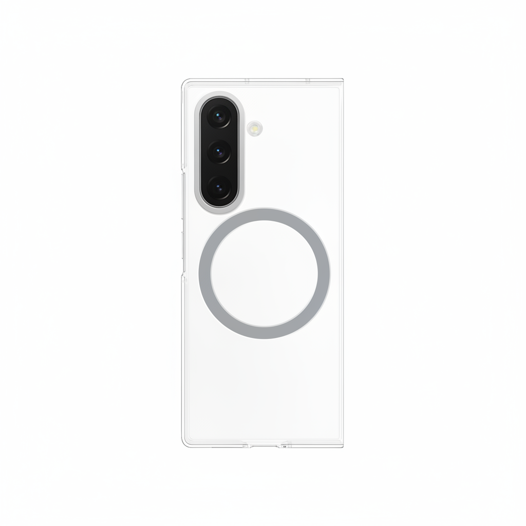 Samsung Fold7 Clear Magnet Case – Transparent Magnetic Protective Cover - Pristine - Refurbished