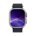 Apple Watch Ultra 49mm GPS + Cellular Titanium Case with Midnight Ocean Band With 100% Battery - Pristine - Refurbished