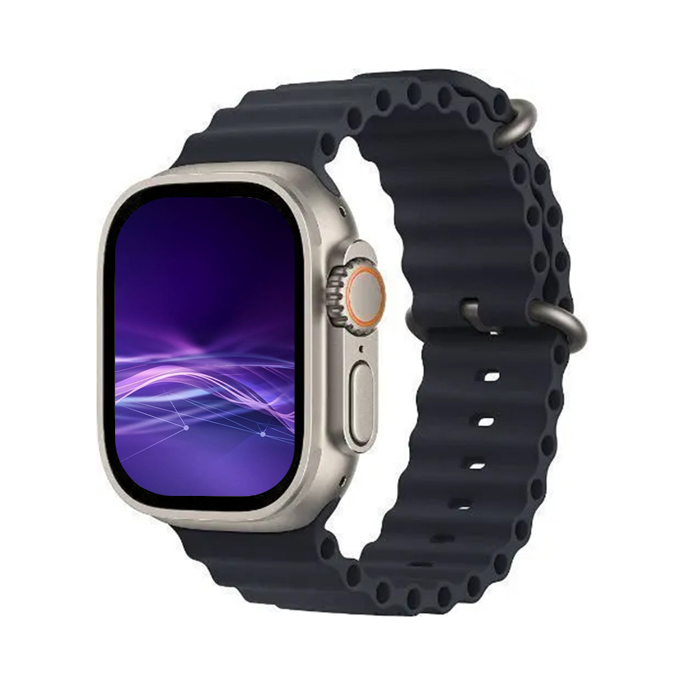 Apple Watch Ultra 49mm GPS + Cellular Titanium Case with Midnight Ocean Band With 100% Battery - Pristine - Refurbished