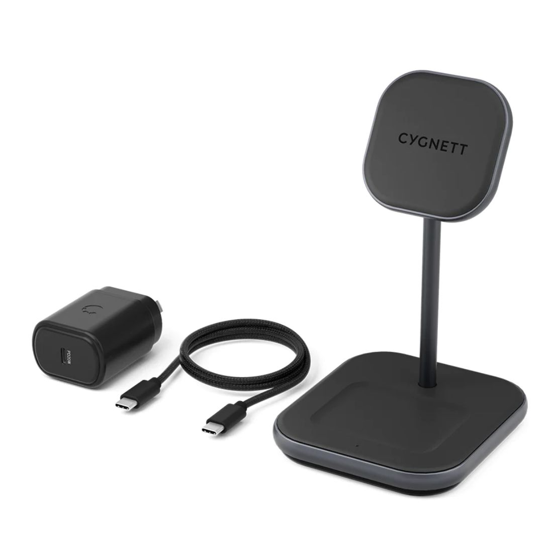 Cygnett ChargeBase Qi2.0 2-in-1 Magnetic Wireless Charger (Copy) Cygnett