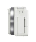 Sony ZV-E10 Mirrorless Camera Body (White) – 24.2MP APS-C Interchangeable-Lens Vlogging Camera (ILCZV-E10)