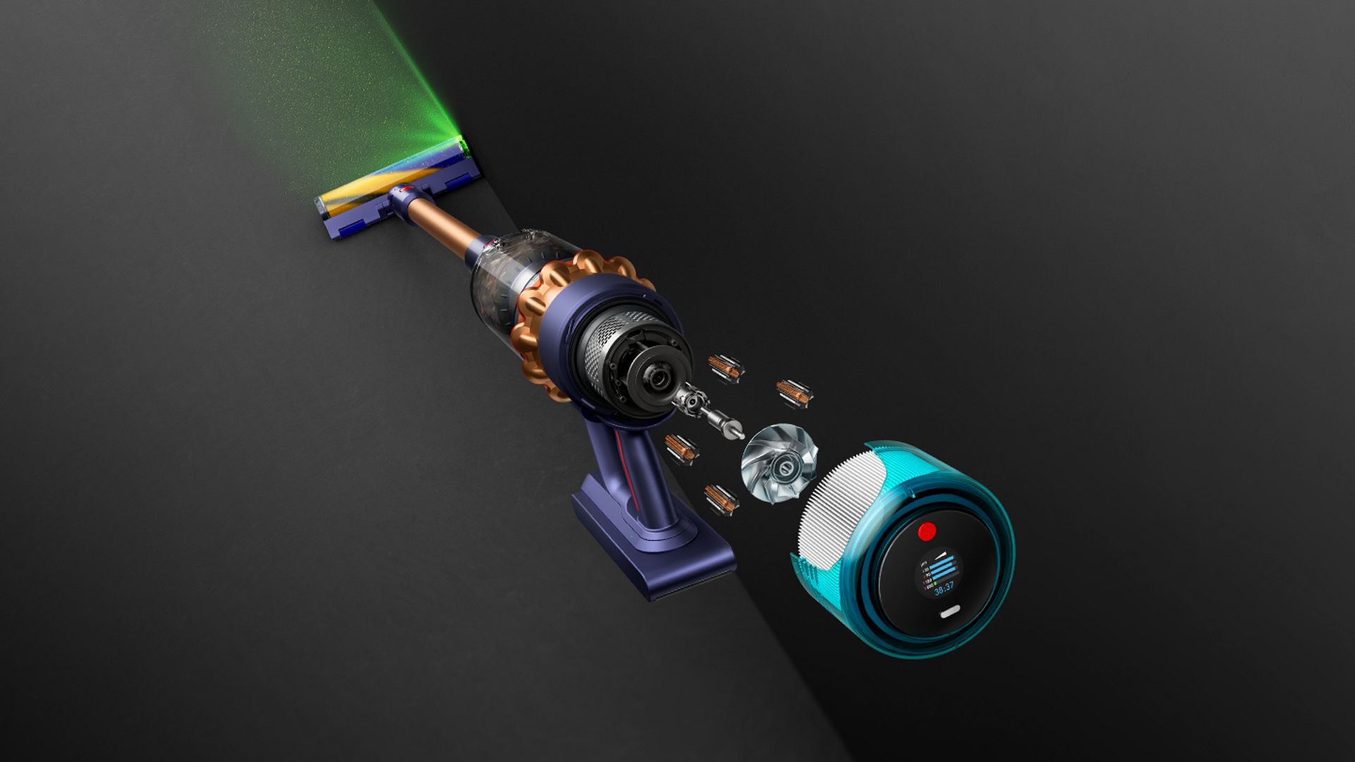 Dyson Gen5detect Complete (Prussian Blue/Copper) Cordless Stick Vaccum Cleaner Dyson