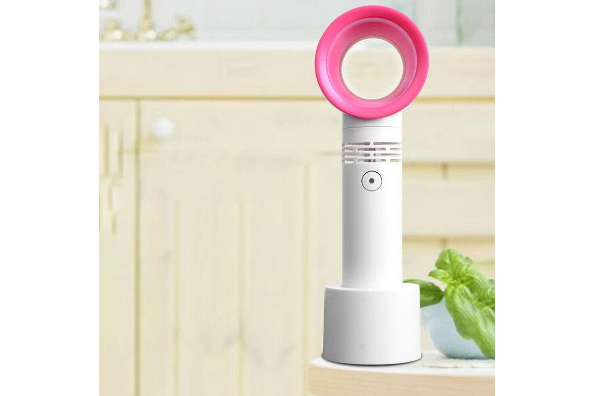 Portable Handheld Fan USB Summer Fan No Leaf Handy Bladeless AU Tristar