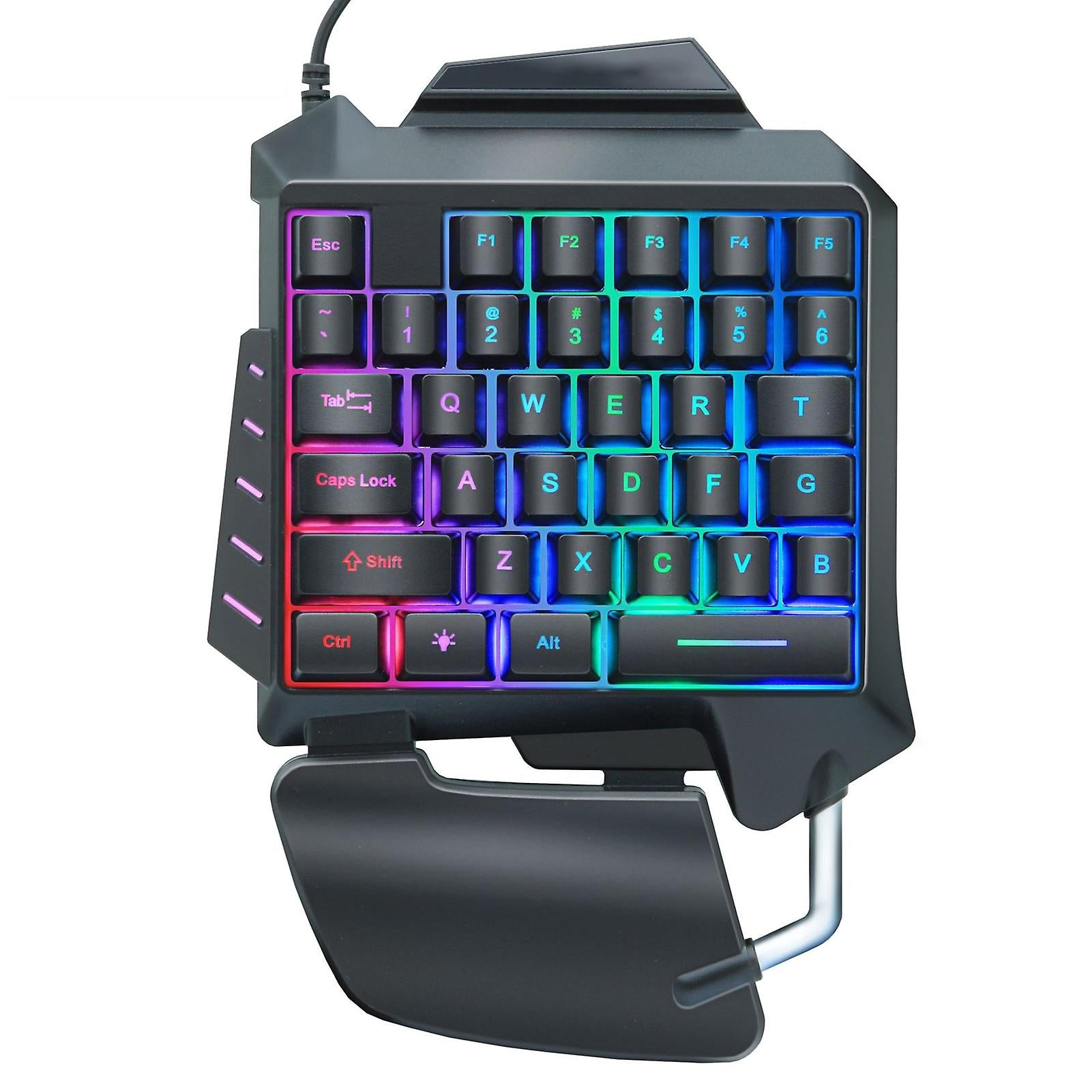 G92 One-handed Gaming Membrane keyboard Ergonomic Keypad Tristar