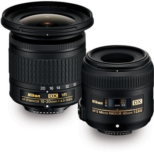 Nikon DX Landscape and Portrait Kit 10-20mm f/4.5-5.6G VR + 40mm F/2.8G Lenses Nikon