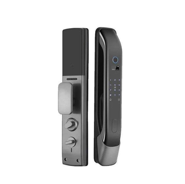 Tuya Q8 5 in 1 Smart Door Lock - Multi Function Fingerprint Passcode Access Card Metal Key Tuya