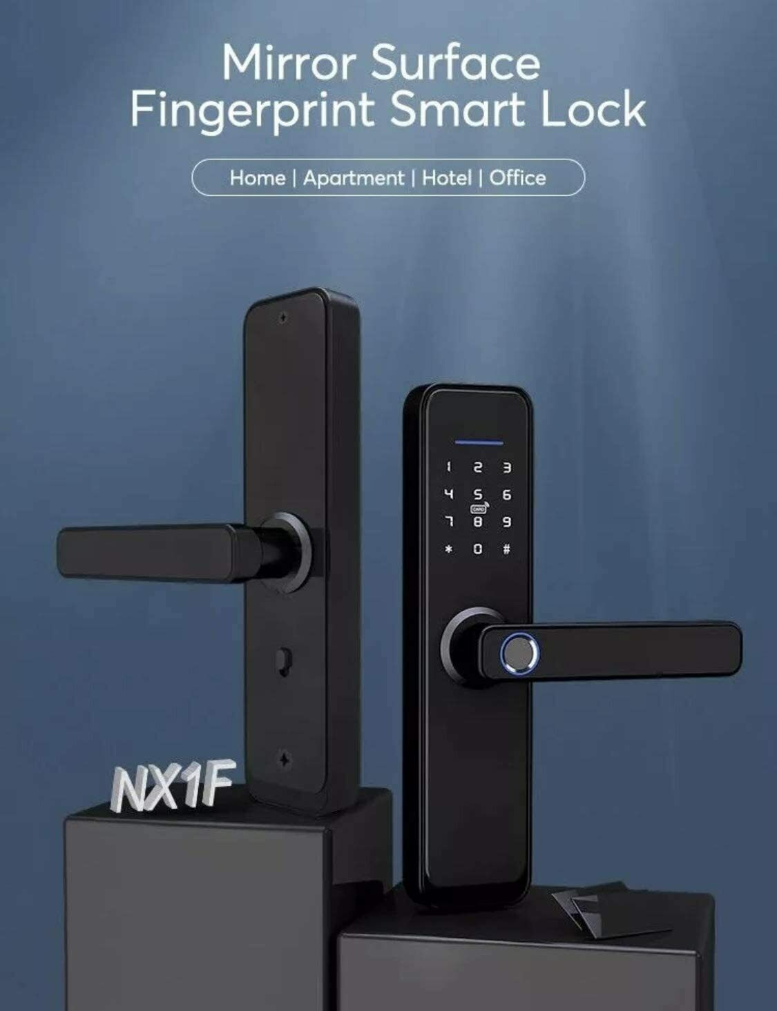 Fingerprint Smart Door Lock Wifi Connectivity – 5 ways to unlock ( Open Never Used) Tuya