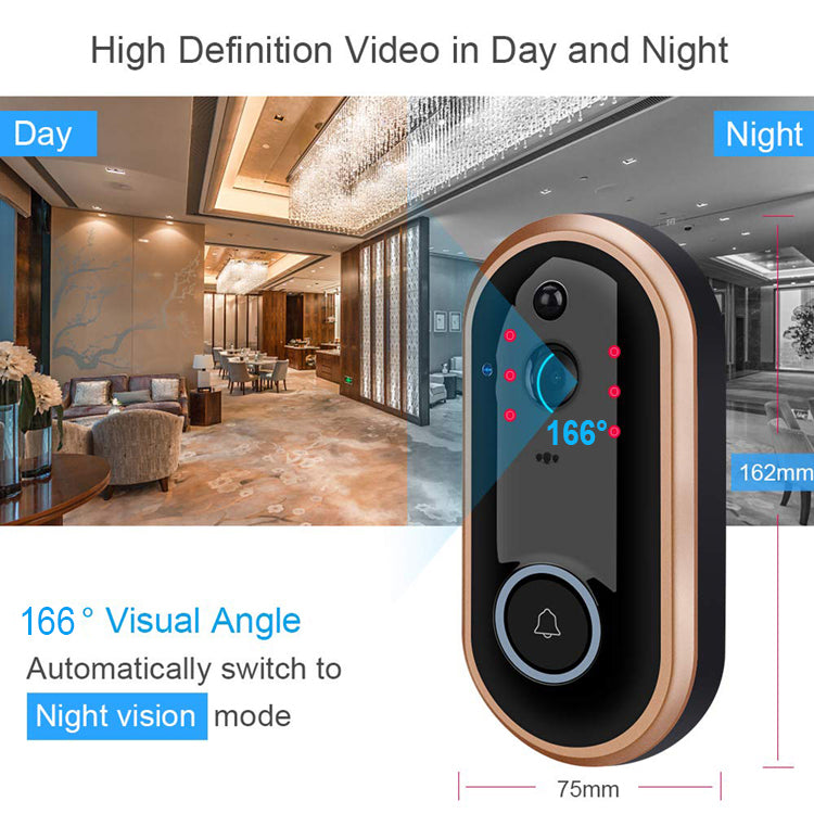 Tuya M6 Smart Night Vision 1080P HD Video DoorBell Camera with Chime Tuya