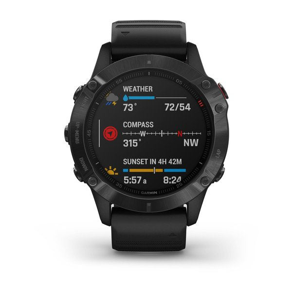 Garmin Fenix 6 Pro Smart Watch – Black with Black Band Garmin