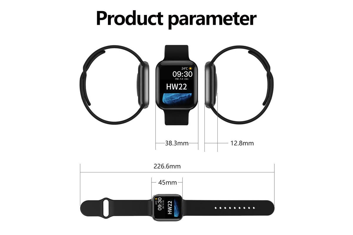 HW22 44mm Smartwatch - Android IOS Waterproof Tristar