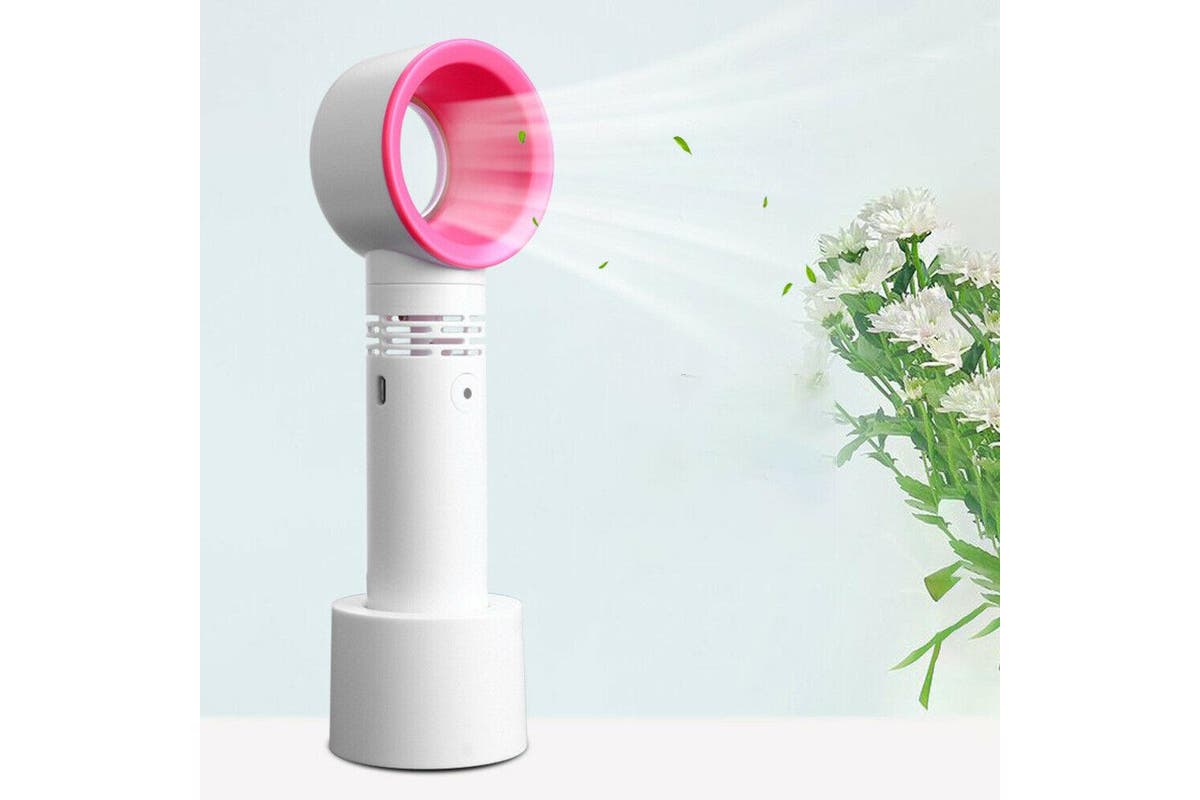 Portable Handheld Fan USB Summer Fan No Leaf Handy Bladeless AU Tristar