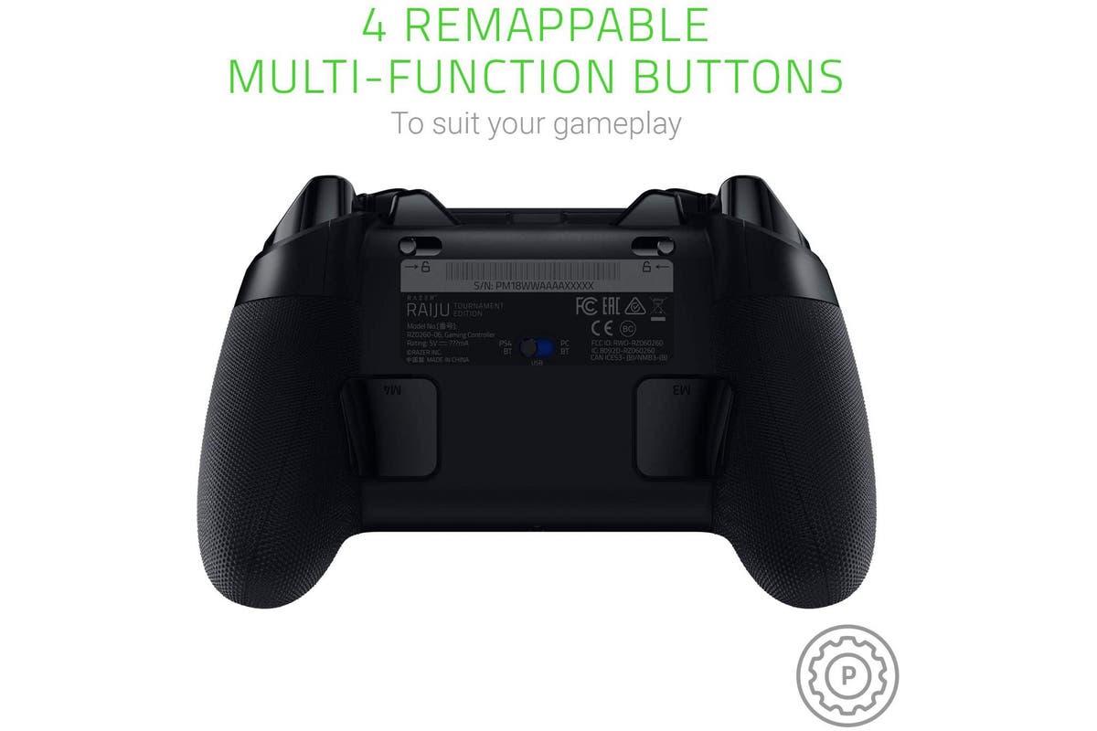 Razer Raiju Tournament Edition PS4 Gaming Controller - Black Razer