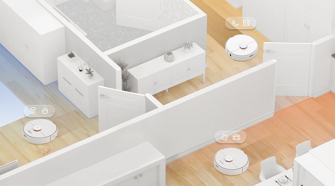 Roborock S7 Robot Vacuum Cleaner With Sonic Mopping – White Roborock