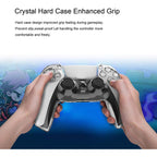 Clear Crystal Protective Anti Scratch Transparent Case for PS5 Controller Tristar
