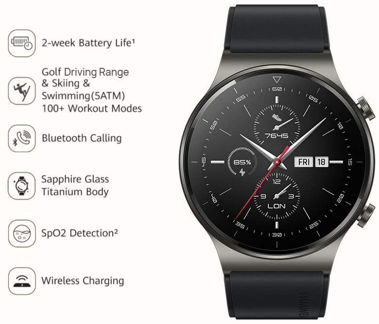 Huawei Smart Watch GT 2 Pro - Night Black Huawei