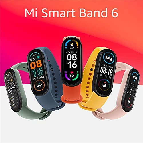 Xiaomi Mi Smart Band 6, Sports Fitness Tracker, Sleep Heart Rate Health Monitoring, Last Long Battery, 5 ATM Waterproof Xiaomi