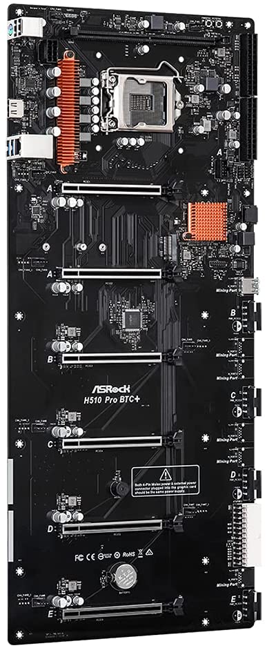 ASRock H510 Pro BTC+ Bitcoin Mining Motherboard ASRock