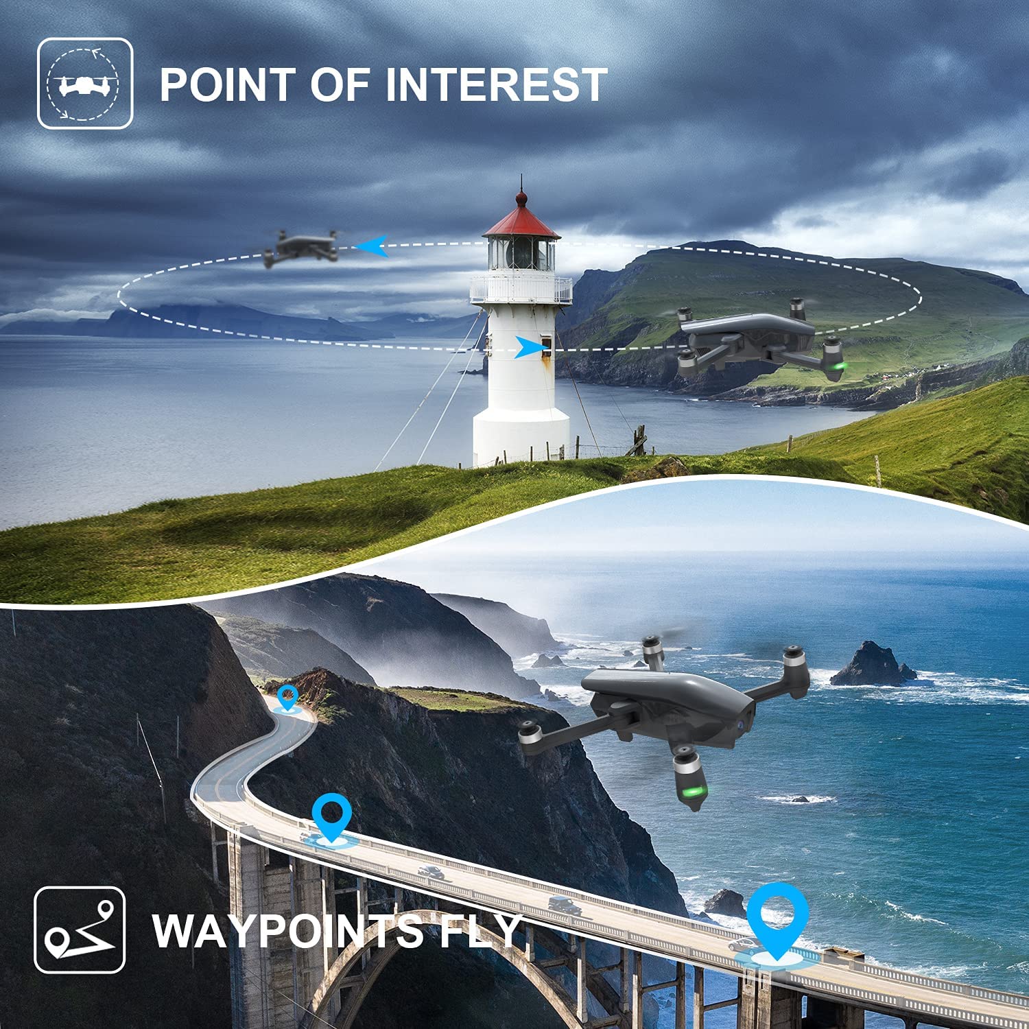 Holy Stone HS710 Ultralight 4K GPS Drone Holy Stone